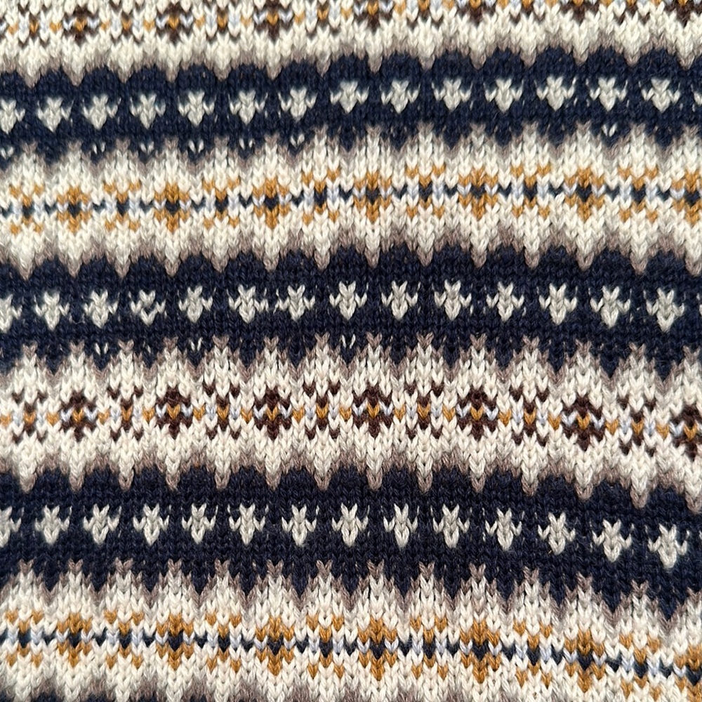 Crewcuts Navy Fair-isle Sweater size 6-7 - Picture 3 of 6